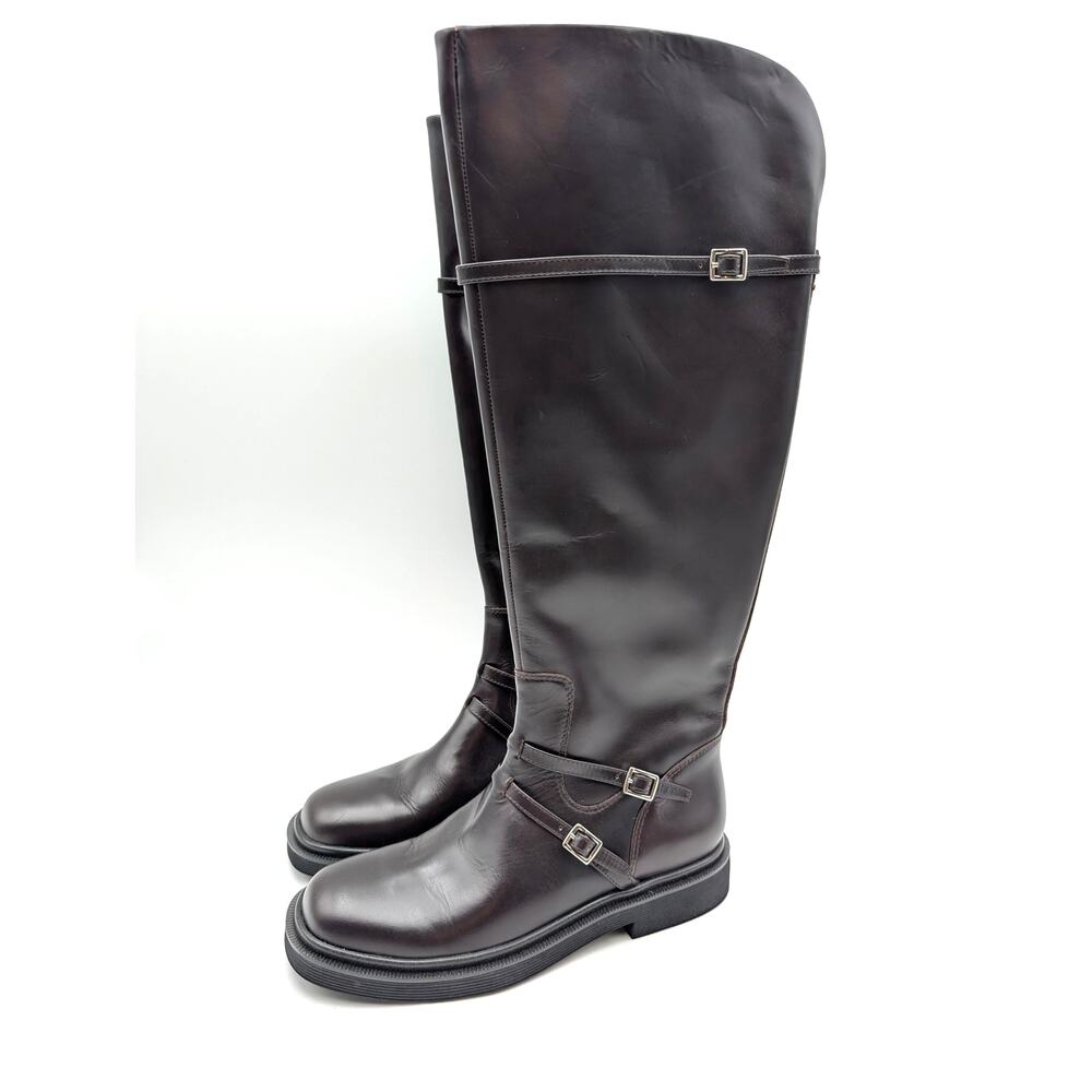 SARTO by Franco Sarto Ainsley Knee High Boots Women's Dark Brown Size US7M EU37